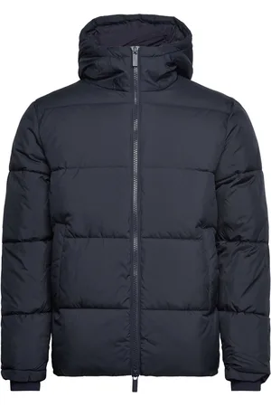 SELECTED Slhdan Short Puffer Jacket O Fôret Jakke Navy
