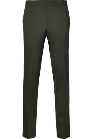 Matinique Malas Bottoms Trousers Formal Khaki Green