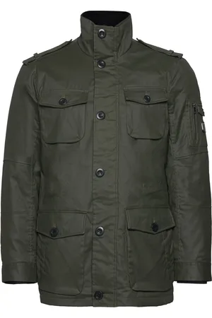 Jofama Arthur Canvas Field Jacket Tynn Jakke Khaki Green