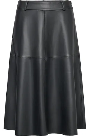 Bruuns Bazaar Veganibbimma Skirt Knelangt Skjørt Black