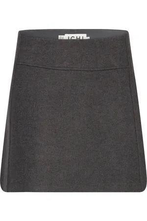 Ichi Ihwooly Sk3 Kort Skjørt Grey