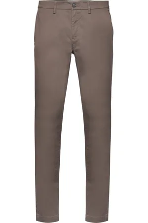 Bruun & Stengade Bs Anton Slim Fit Chinos Bottoms Trousers Chinos Khaki Green
