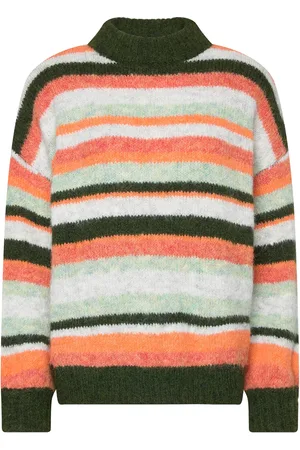 A-View Patrisia Knit Pullover Tops Knitwear Jumpers Orange