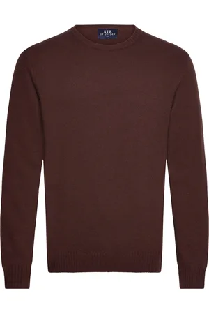 SIR of Sweden Harald Tops Knitwear Round Necks Brown