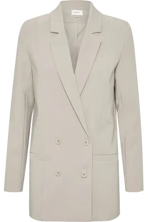 Gestuz Joellegz Blazer Noos Blazers Double Breasted Blazers Beige