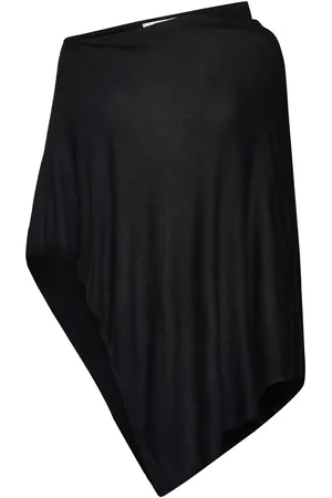 Movesgood Petrina Poncho Tops Knitwear Ponchos Black