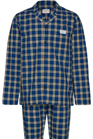 GANT Check Pajama Set Shirt And Pants Pyjamas Navy