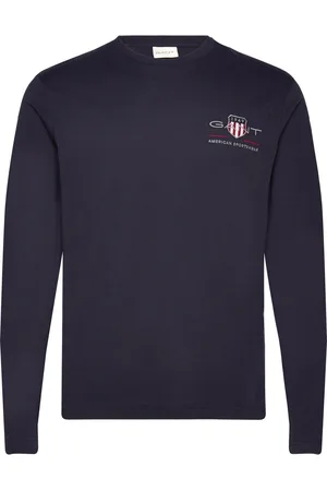 GANT Reg Medium Archive Shield Ls T Tops T-shirts Long-sleeved Navy