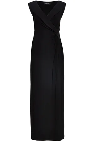 Ralph Lauren Jersey Off-The-Shoulder Gown Maxikjole Festkjole Black