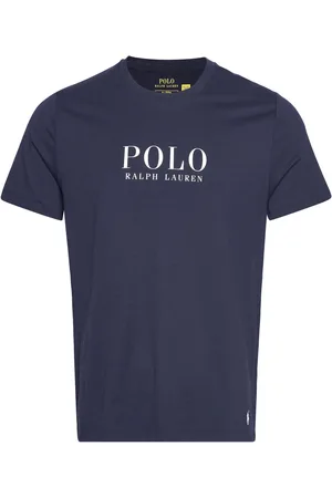 Ralph Lauren Logo Cotton Jersey Sleep Shirt Underwear Night & Loungewear Pyjama Tops Navy