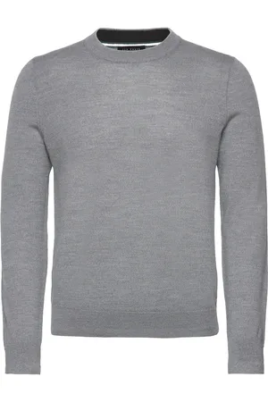 Ted Baker Carnby Tops Knitwear Round Necks Grey
