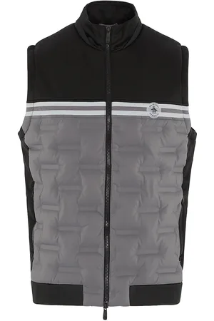 Original Penguin Quilted Mixed Dmedia 80´S´block Vest Sport Vests Black