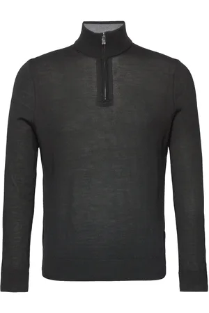 Ted Baker Limehas Tops Knitwear Full Zip Jumpers Black