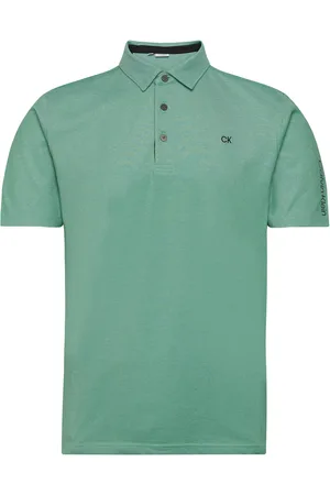 Calvin Klein Uni Polo Sport Knitwear Short Sleeve Knitted Polos Green