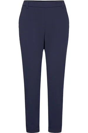 VERO MODA Vmsara Mr Loose Tapered Pant Boo Bottoms Trousers Slim Fit Trousers Navy