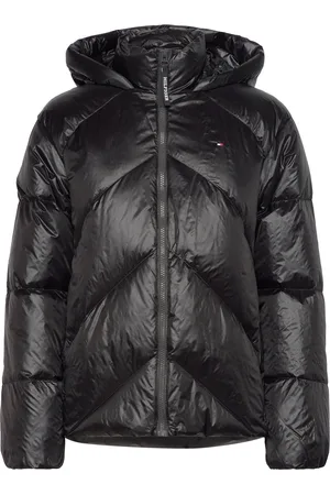 Tommy Hilfiger Chevron Lw Down Jacket Fôret Jakke Black