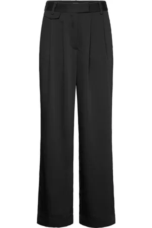 Bruuns Bazaar Cedarsbbcella Pants Bottoms Trousers Wide Leg Black