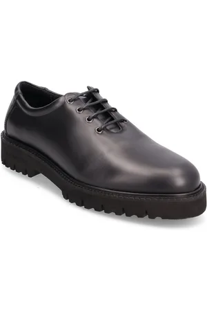 S.T. VALENTIN Classic Derby - Leather Shoes Business Laced Shoes Black