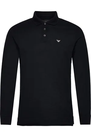 Emporio Armani Polo Shirt Designers Polos Long-sleeved Navy