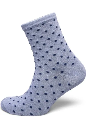 Pieces® Pcsebby Glitter Long Pattern Noos Bc Lingerie Socks Regular Socks Blue