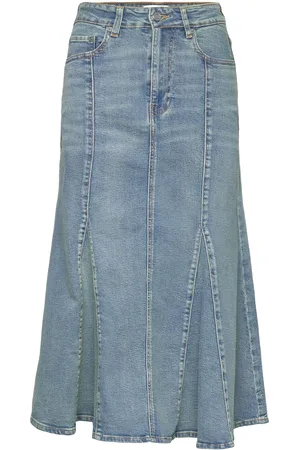 Ganni Tint Denim Designers Knee-length & Midi Blue