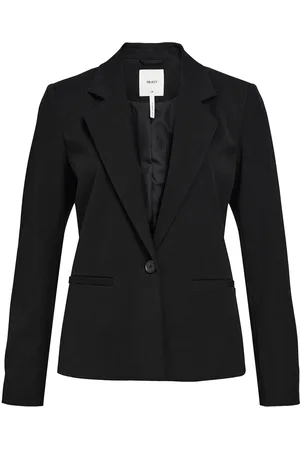 Object Objlisa L/S Button Blazer Noos Blazers Single Breasted Blazers Black