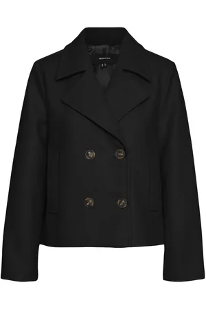 VERO MODA Vmvincemia Short Jacket Boos Ulljakke Jakke Black