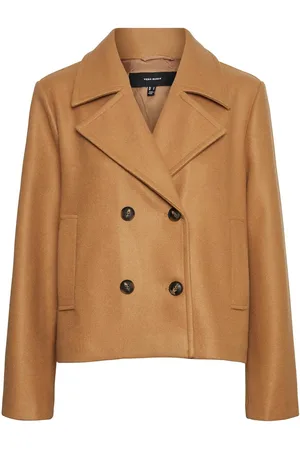 VERO MODA Vmvincemia Short Jacket Boos Ulljakke Jakke Beige