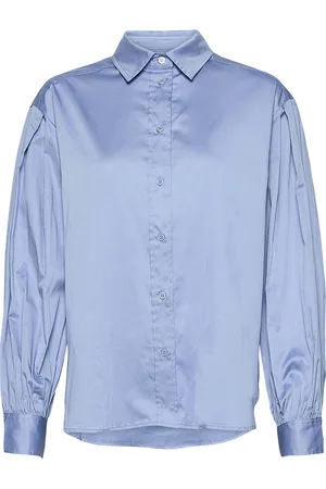 Part Two Gyapw Sh Tops Shirts Long-sleeved Blue