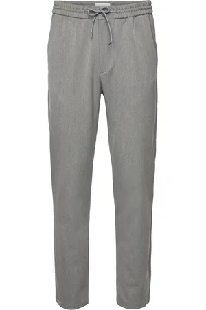 Les Deux Como Tapered Drawstring Pants Bottoms Trousers Casual Grey