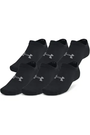 Under Armour Ua Essential No Show 6Pk Sport Socks Footies-ankle Socks Black