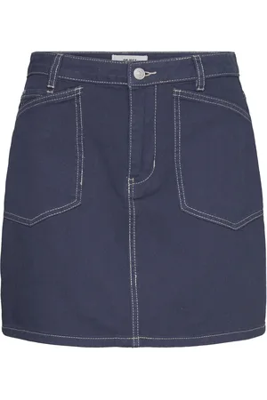 Object Objalas Mw Short Skirt 131 Kort Skjørt Blue