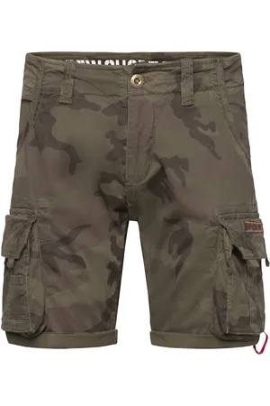 Alpha Industries Crew Short Camo Designers Shorts Cargo Shorts Khaki Green