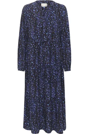 Cream Crtiah Ankl Length Dress - Zally Fit Maxikjole Festkjole Blue