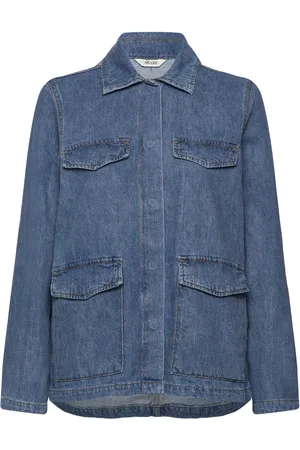 VERO MODA Vmmaria Ls Pocket Denim Jacket Vma Dongerijakke Denimjakke Blue