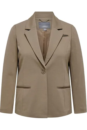 ONLY Carpeach L/S Blazer Tlr Blazers Single Breasted Blazers Brown