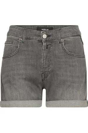 Replay Anyta Shorts 99 Denim Bottoms Shorts Denim Shorts Grey