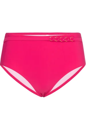 Chantelle Emblem Bikini Full Brief Swimwear Bikinis Bikini Bottoms High Waist Bikinis Pink