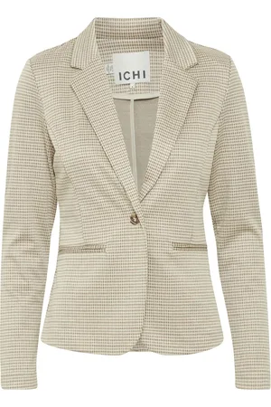 Ichi Ihkate Cameleon Bl Blazers Single Breasted Blazers Beige
