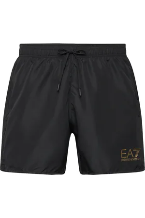 EA7 Mens Woven Boxer Badeshorts Black