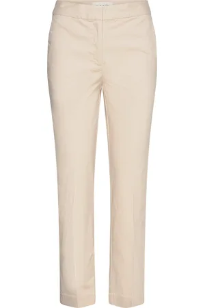 GANT Slim Slack Bottoms Trousers Slim Fit Trousers Cream
