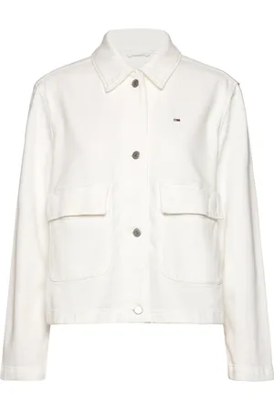 Tommy Hilfiger Tjw Gmd Cotton Jacket Dongerijakke Denimjakke White