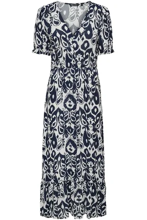 ONLY Onlchianti S/S Long Dress Wvn Noos Maxikjole Festkjole White