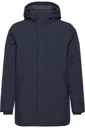 Knowledge Cotton Apparal Soft Shell Jacket Climate Shell - Parkas Jakke Navy