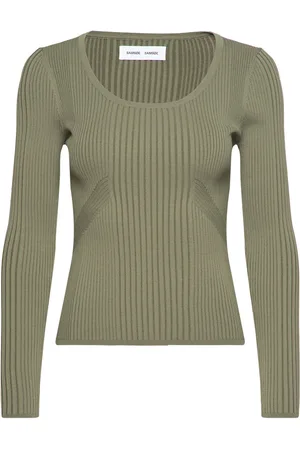 Samsøe Samsøe Saeve Sweater 15172 Tops Knitwear Jumpers Green