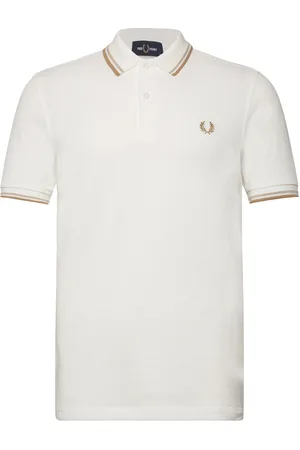 Fred Perry Twin Tipped Fp Shirt Tops Polos Short-sleeved White