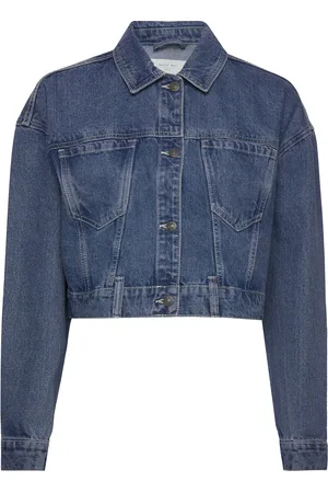 Noisy May Nmronja L/S Crop Dnm Jacket Vi433Mb Noos Dongerijakke Denimjakke Blue