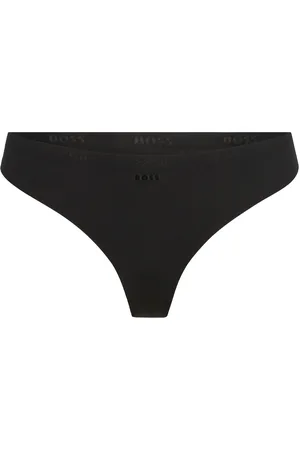 HUGO BOSS Thong Laser Cut Stringtruse Undertøy Black