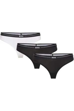 HUGO BOSS 3P Thong Stringtruse Undertøy Black