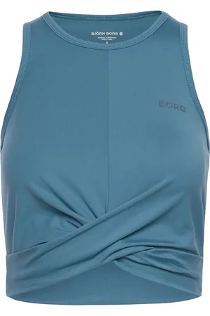 Björn Borg Studio Cross Tank Sport Crop Tops Sleeveless Crop Tops Blue